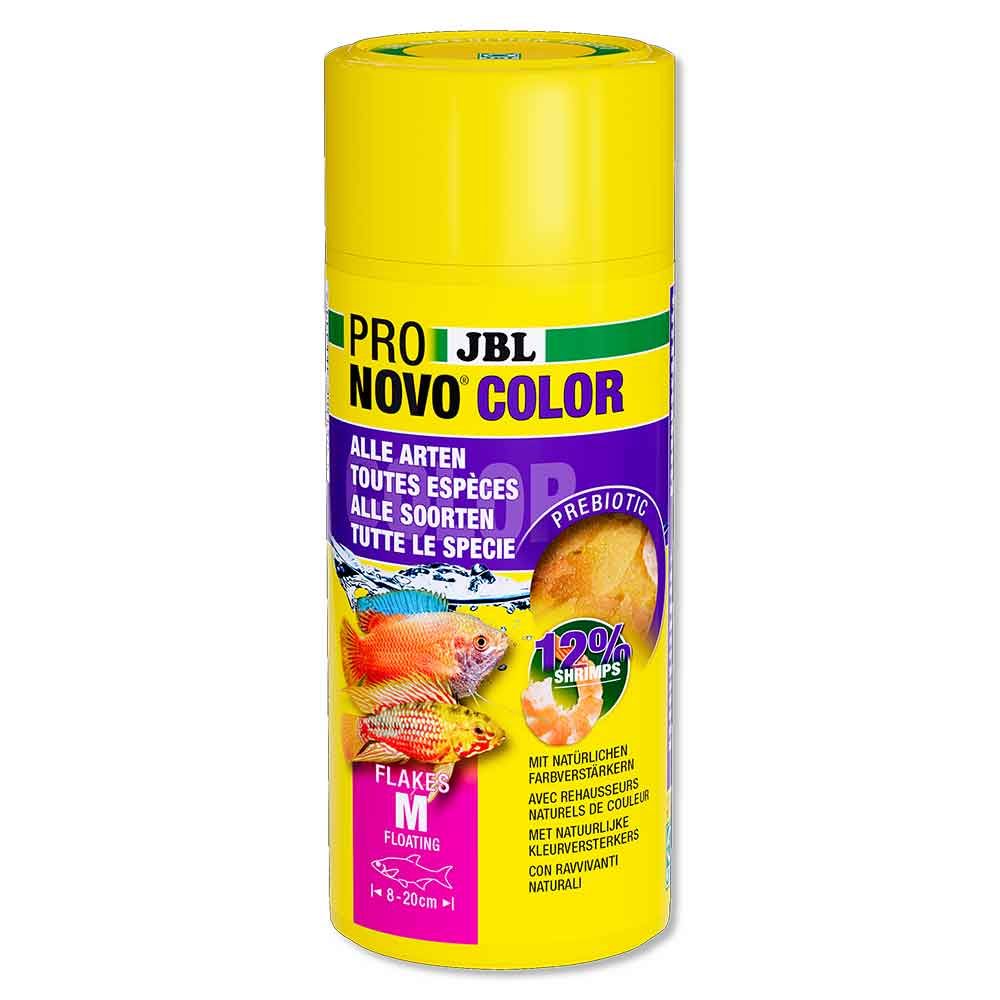 Jbl ProNovo Color Flakes M Scaglie con Shrimps e Prebiotici 250ml 45gr
