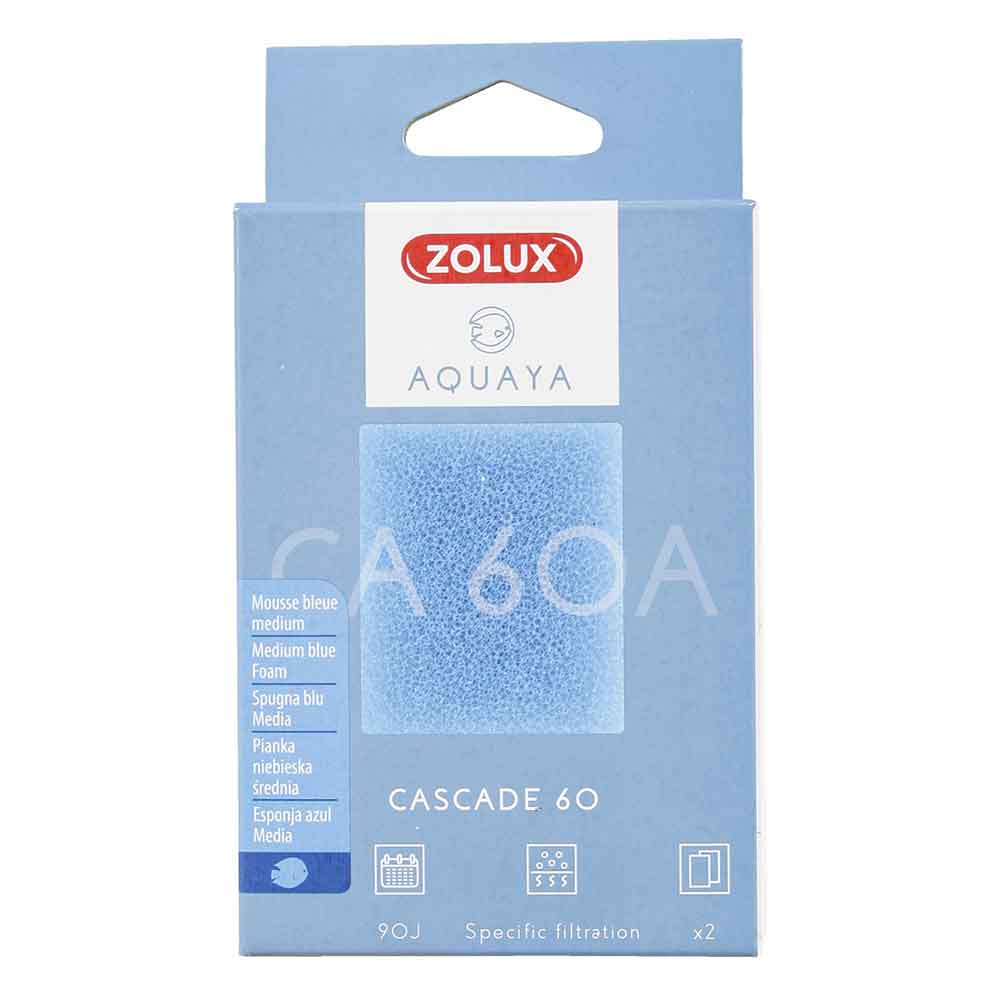 Zolux Aquaya Cascade 60 Spugna Blu Media