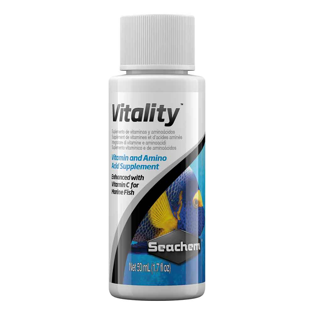 Seachem Vitality Vitamine amminoacidi elementi traccia per pesci marini 50 ml