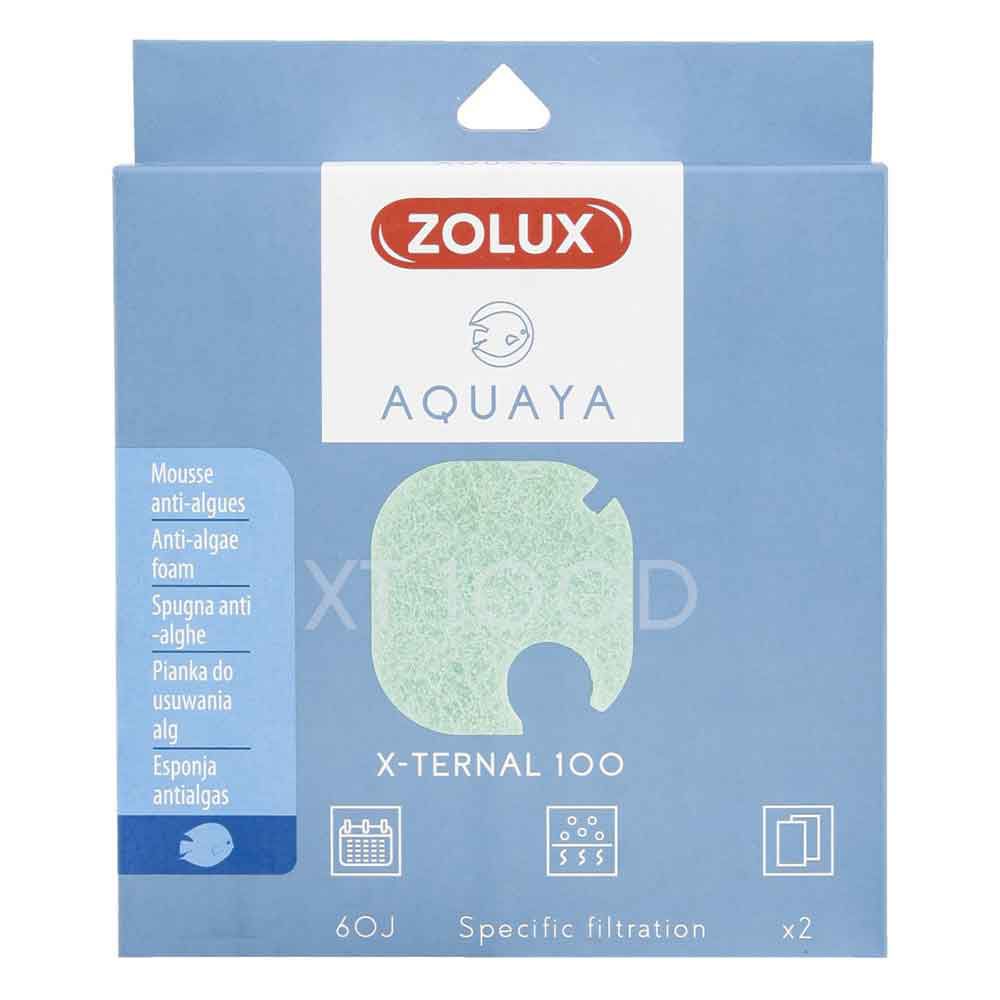 Zolux Aquaya Ricambio Spugna Antialghe Filtro Esterno X-Ternal 100 2pz