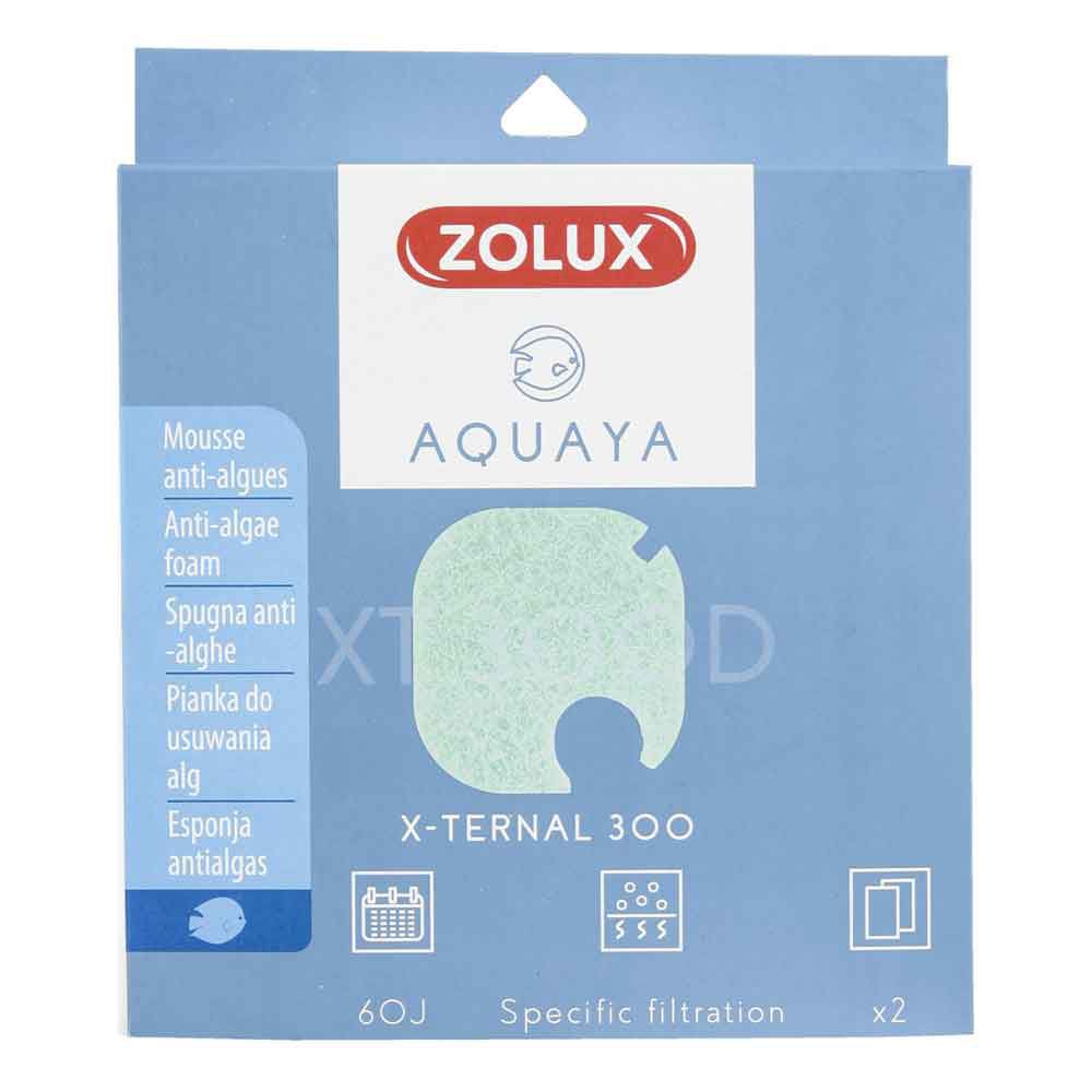 Zolux Aquaya Ricambio Spugna Antialghe Filtro Esterno X-Ternal 300 2pz