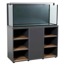Zolux Acquario Aqua IdroMax Grigio 230 Completo con Supporto 111,8x45x137h cm