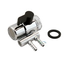 Forwater Deviatore Doppio Cromato per Rubinetti M/F per Tubo 1/4" osmosi