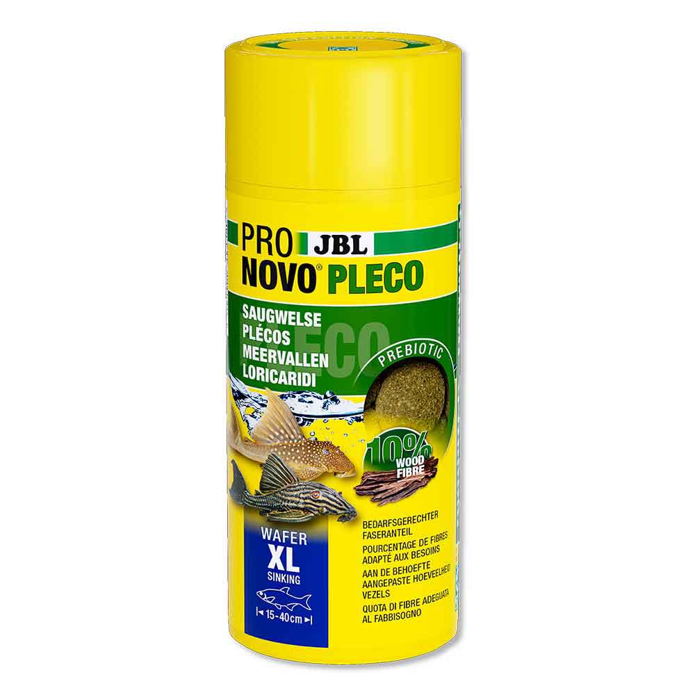 Jbl ProNovo Pleco Wafer XL con Fibre di legno e Prebiotici 250ml 125g