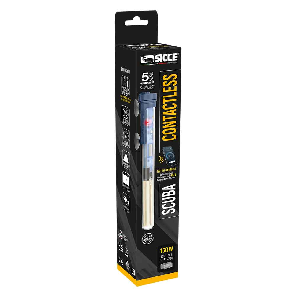 Sicce Scuba Contactless Riscaldatore Wireless NFC 150W
