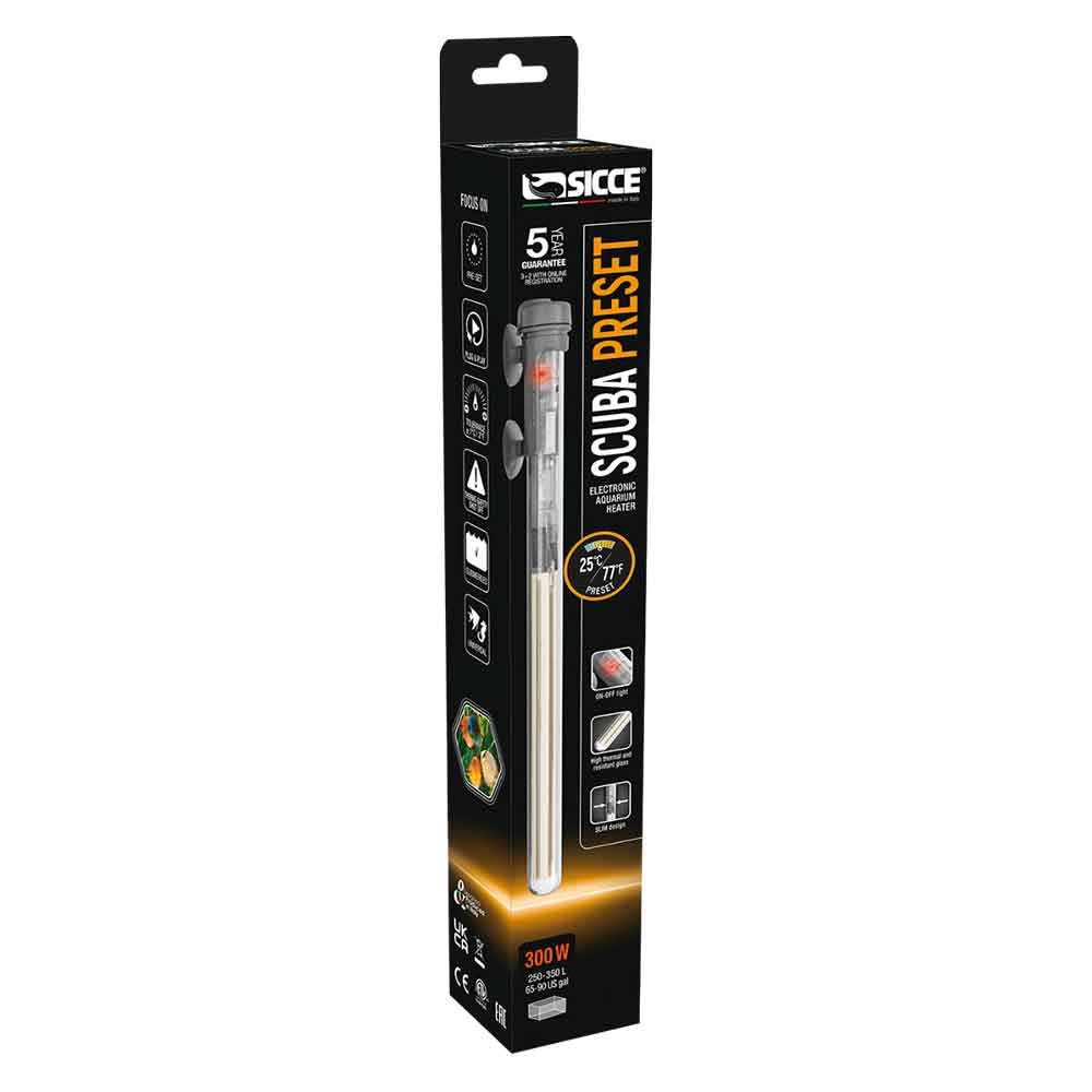 Sicce Riscaldatore Scuba Preset 300W 38cm