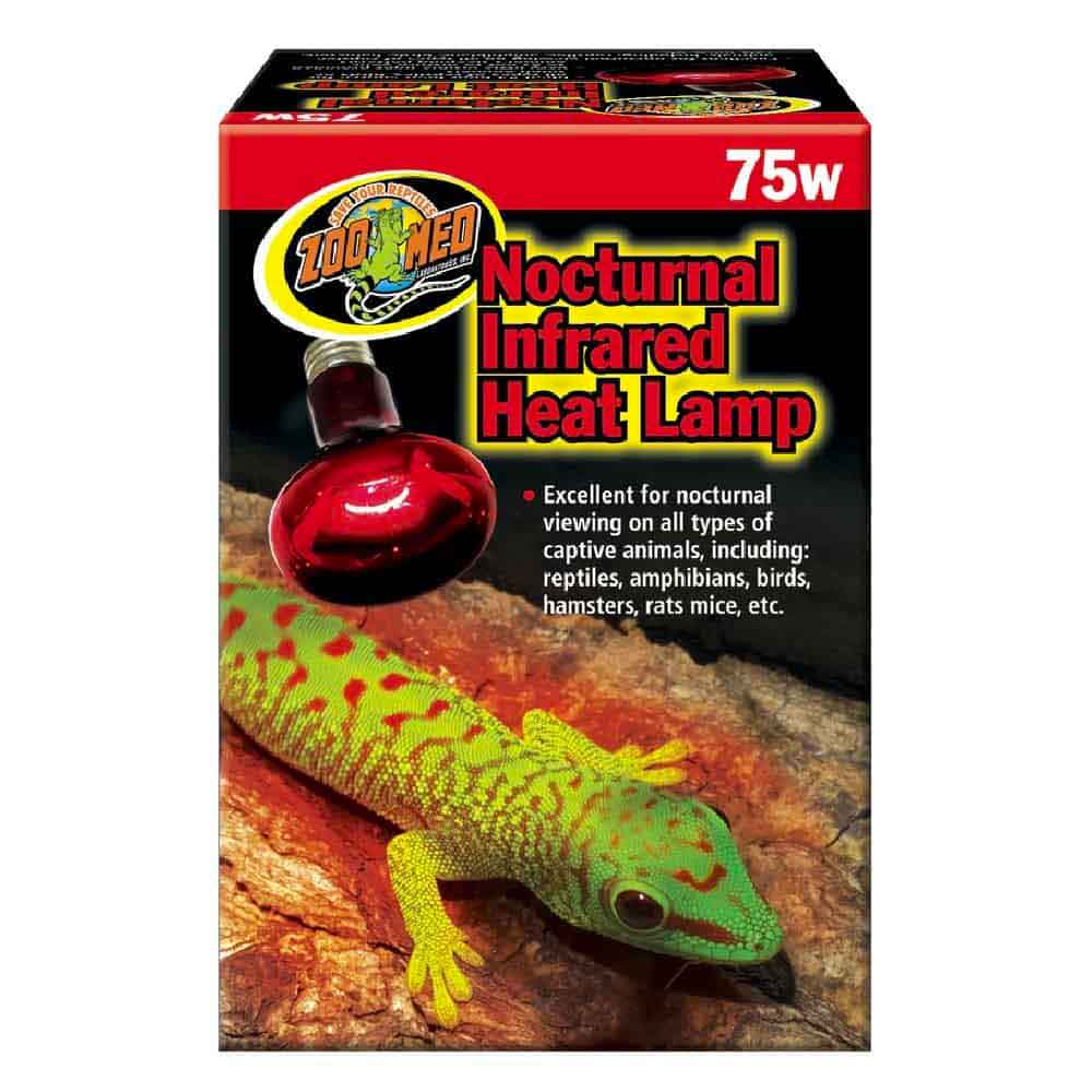 Zoomed Nocturnal Infrared Heat Lamp Infrarosso 75W
