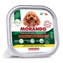 Morando Premium Patè Piccola Taglia per Cane con Pollo Patate e Piselli 150gr