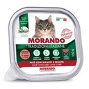 Morando Premium Umido Adulto Patè per Gatto con Manzo e Fegato 100gr