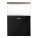 Aqpet Acquario Riverium Plus Vetro Extrachiaro con Supporto Nero 90X50X55h cm