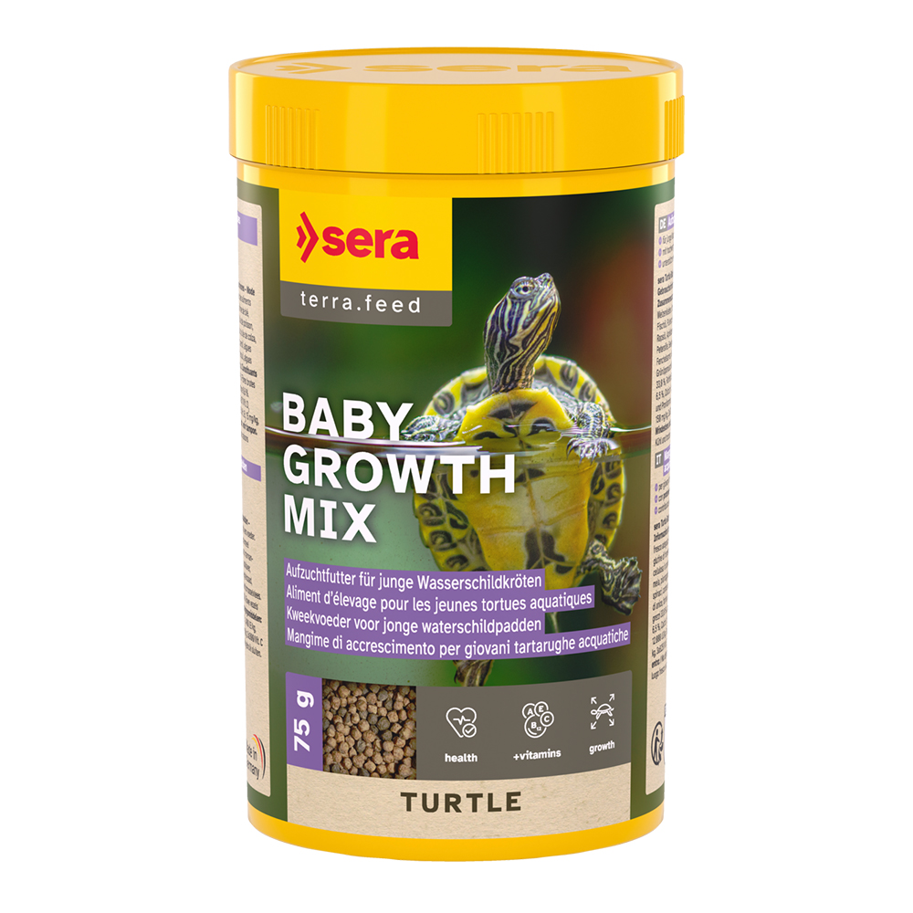 Sera Baby Grow Mix Turtle Mangime Tartarughe d'acqua 250ml 75g