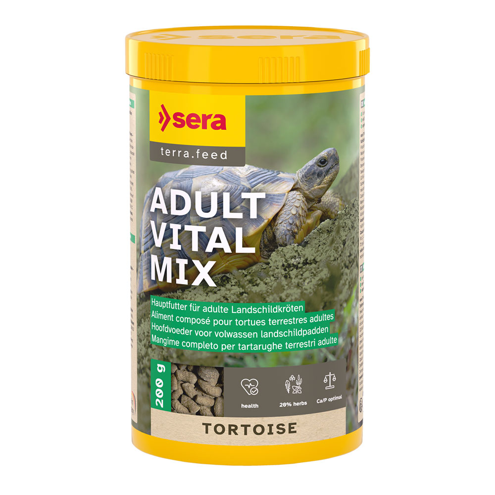 Sera Adult Vital Mix Tortoise Mangime per Tartarughe di Terra 1000ml 200g