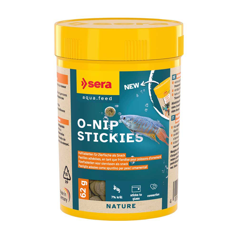 Sera O-Nip Stickies Nature Mangime a pastiglie adesive 100 Tabs 62g