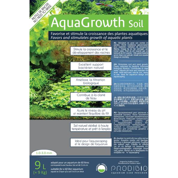 Prodibio Aqua Growth Soil Fondo fertile 9kg per acquari fino a 60 litri circa