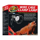 Zoomed Wire Cage Clamp Lamp Portalampada a pinza con griglia protettiva