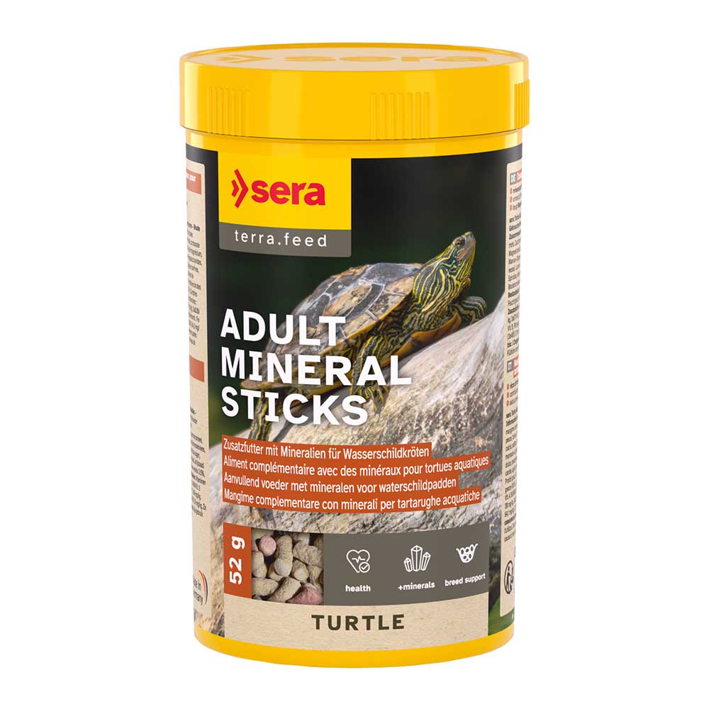 Sera Adult Mineral Sticks Mangime complementare per Tartarughe d'acqua 250ml 52g