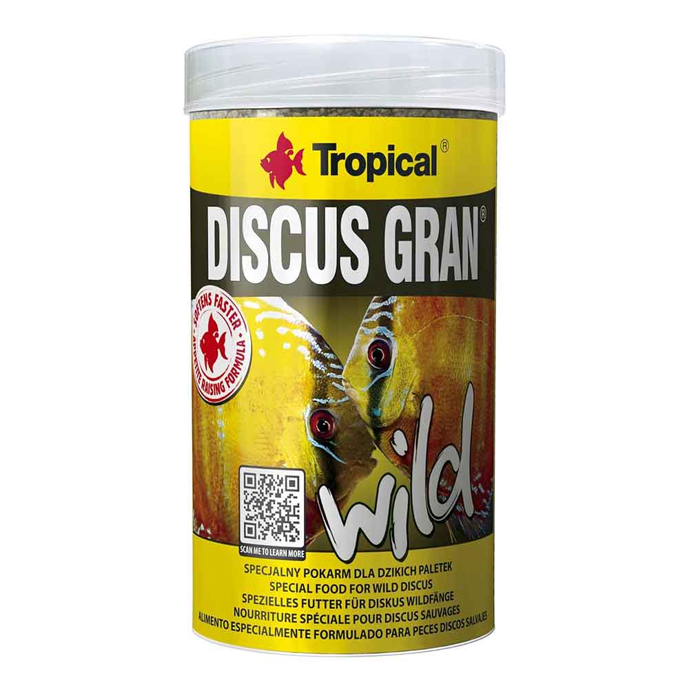 Tropical Discus Gran Wild Mangime granulare per colori con astaxantina 250ml 110gr