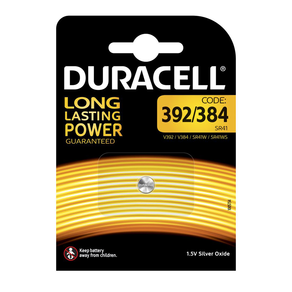 Duracell Batteria Pila 1.5V SR41 392/384