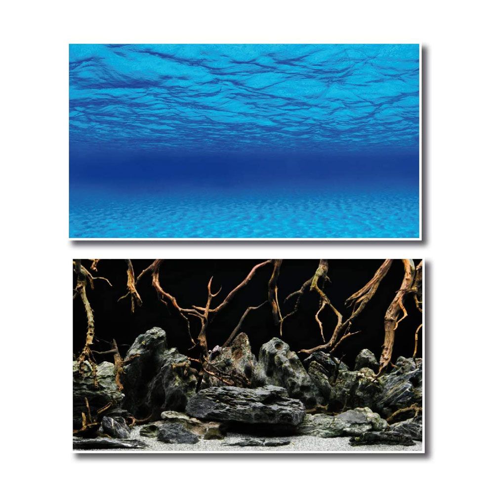 Wave Double Side Background Mystic Sfondo Poster per acquario 45x100cm