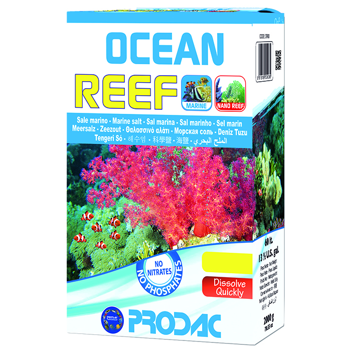 Prodac Ocean Reef Sale per Acquari di Barriera con Coralli 4 Kg per 120 l