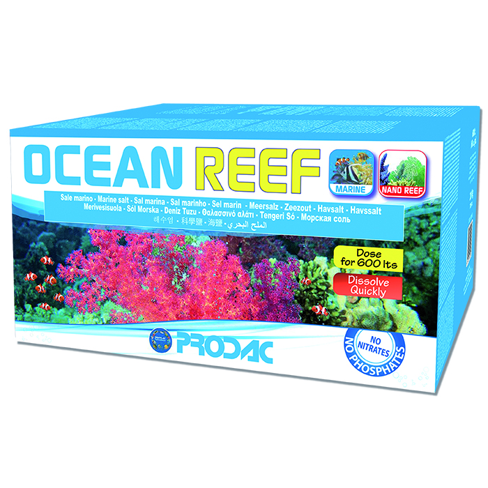 Prodac Ocean Reef Sale per Acquari di Barriera con Coralli 20 Kg per 600 l in cartone