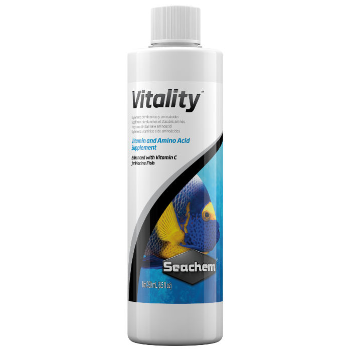 Seachem Vitality Vitamine amminoacidi elementi traccia per pesci marini 250 ml