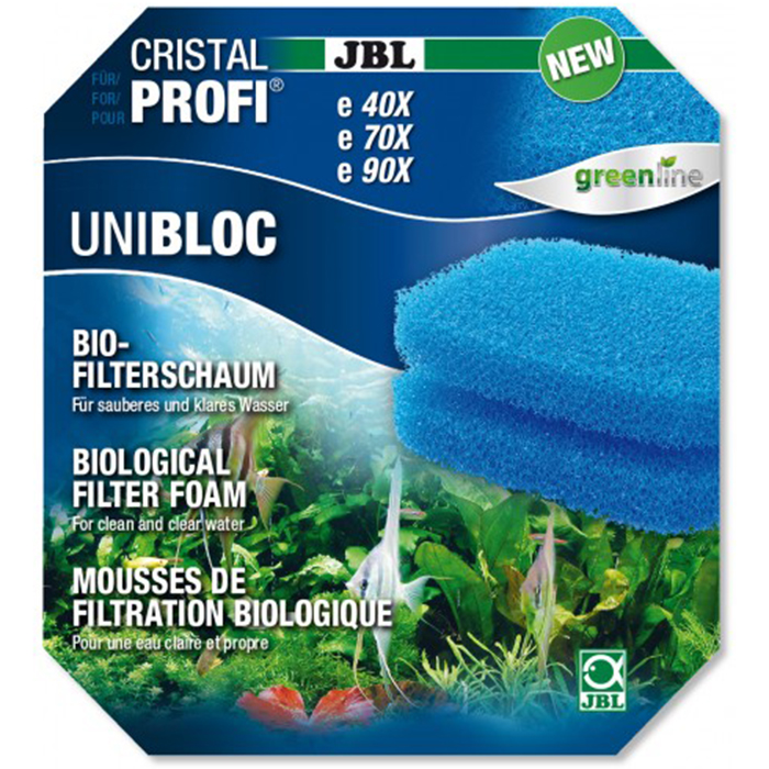 Jbl UniBloc spugna blu per CristalProfi 400 e401 e700 e701 e900 e901 2 pz