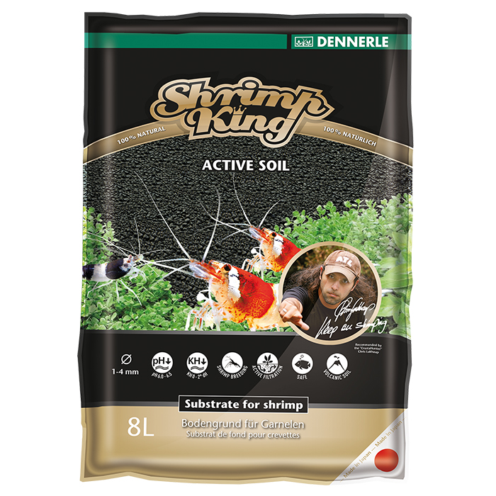 Dennerle Shrimp King Active Soil Fondo Fertile specifico per gamberetti 8lt