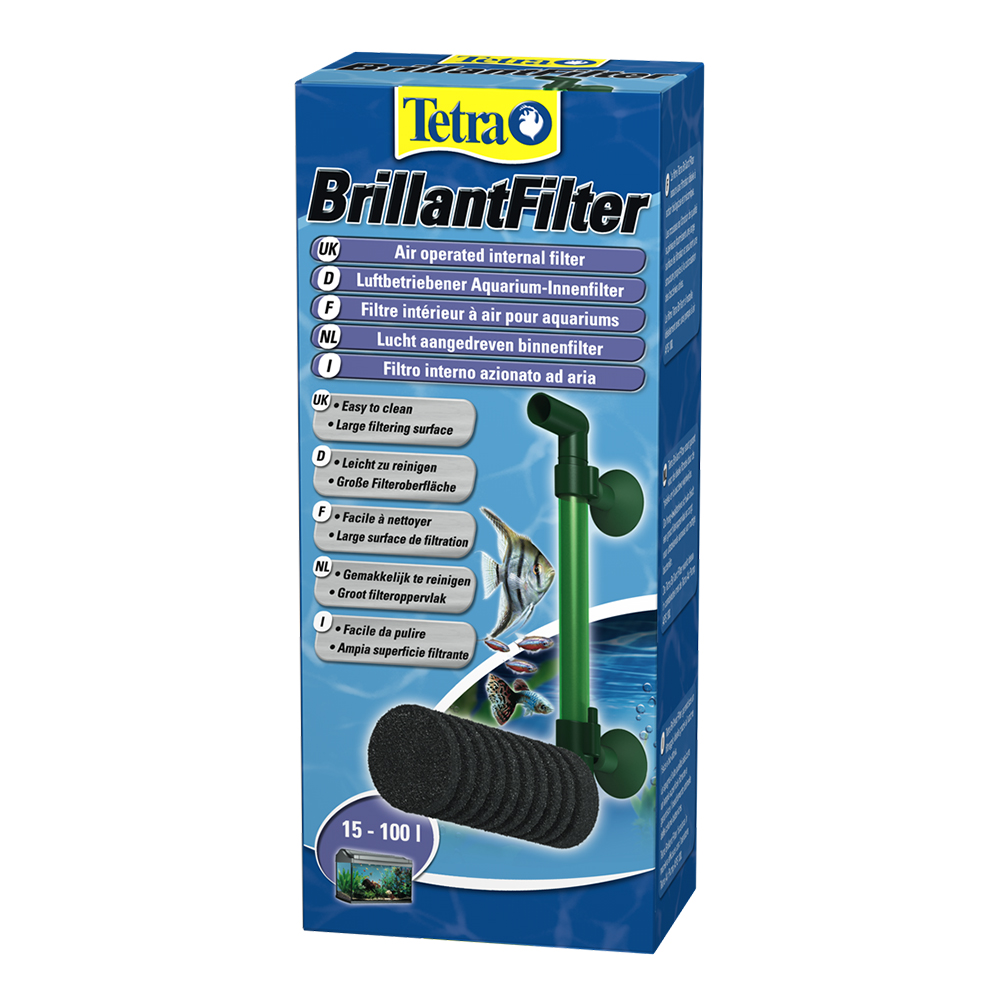 Tetra Brillant Filter Filtro interno ad aria fino a 100lt