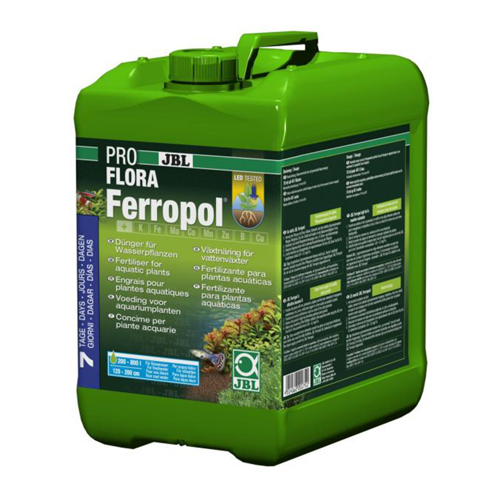 Jbl Pro Flora Ferropol Fertilizzante Base completo 5 litri per 20000 litri