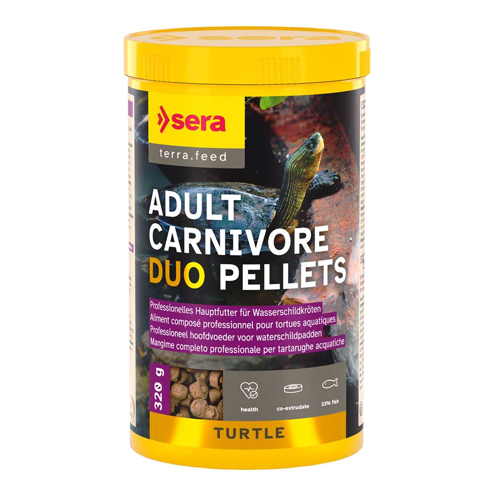 Sera Adult Carnivore Duo Pellets Professional Turtle per Tartarughe d'acqua 1000ml 310g