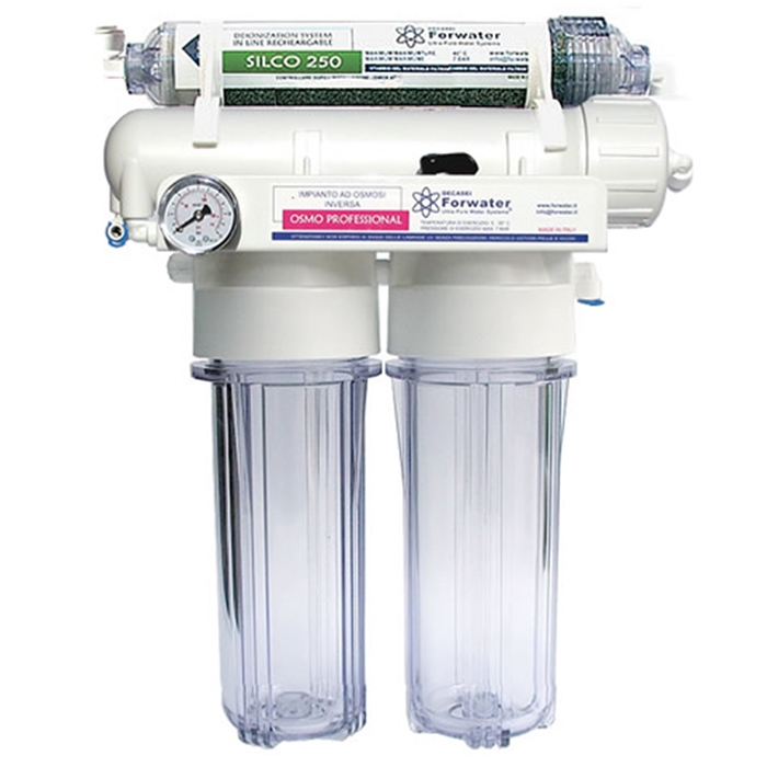 Forwater Impianto Osmosi Bicchieri Osmo HEP 75GPD (290lt/g) 1:2 ad alta efficenza e meno scarto con Deionizzatore