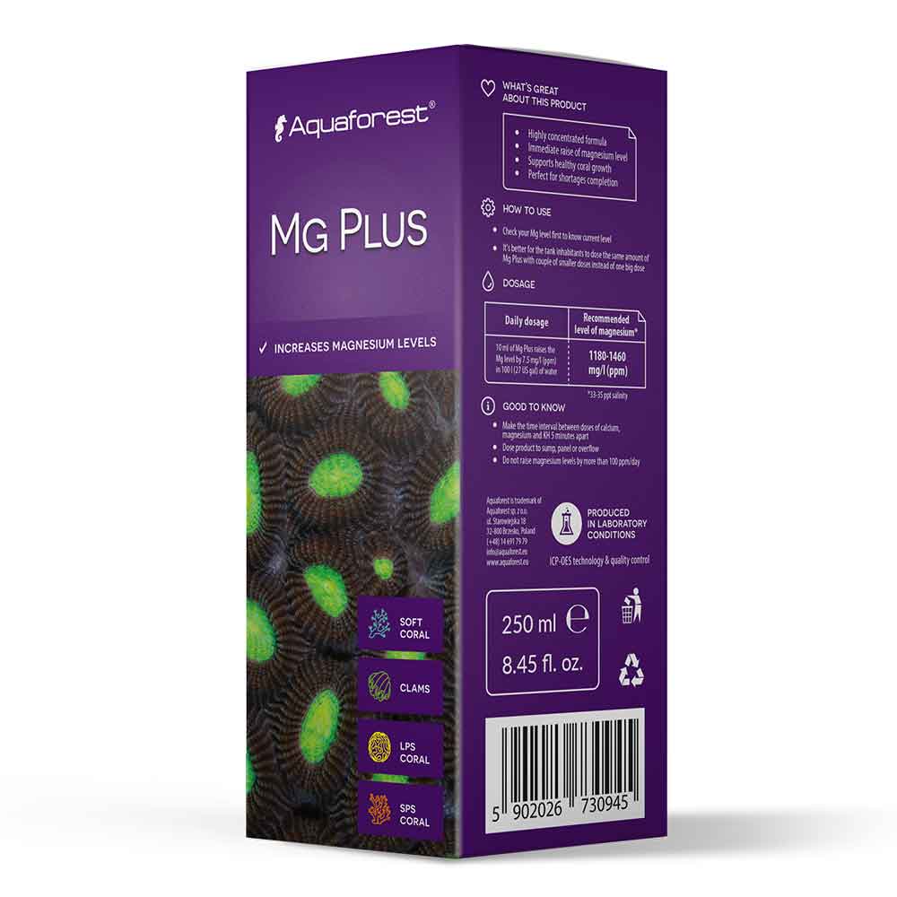 Aquaforest Mg Plus integratore di magnesio per acqua marina 250 ml