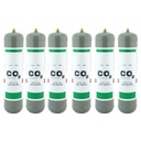 Bombola CO2 600g usa e getta passo 10x1mm Standard senza piedino Kit 6pz (3,6 Kg)