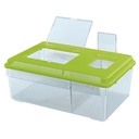 Ferplast Geo Flat Large Terrario in plastica per rettili 46,7x30,5xh 17,5 cm 8lt