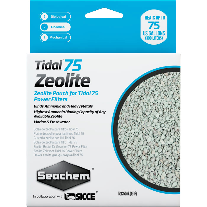 Seachem Zeolite 75 per Tidal 75 250ml 180g per 300lt