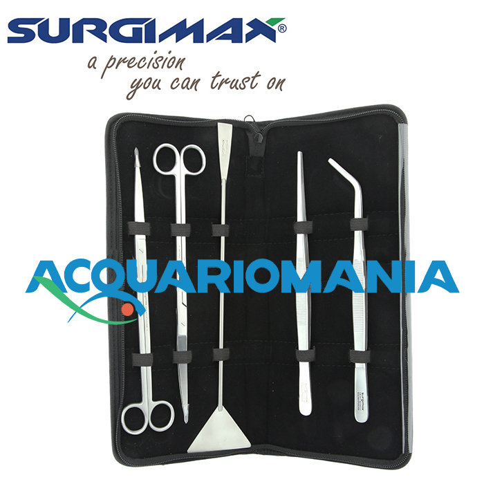 Surgimax Aquakit 5 Utensili in Acciaio Chirurgico 1017 al Carbonio alta qualità