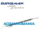 Surgimax Strumento a doppia spatola per coralli e rimozione alghe in Acciaio Chirurgico 1017 al Carbonio alta qualità 1