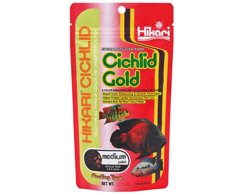 Hikari Cichlid Gold Medium Alimento per la colorazione dei Ciclidi 250g