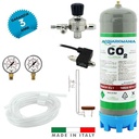 Acquariomania Impianto CO2 Minor 2 Pro Bombola 1300g Riduttore Elettrovalvola Atomizzatore Twinstar Manometri e Tubo