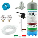 Acquariomania Impianto CO2 Minimum Pro Bombola 1300g Riduttore Elettrovalvola Atomizzatore Twinstar Manometri e Tubo