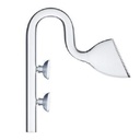 Chihiros Lily Type OutFlow Glass Tubo mandata in vetro M per Filtri esterni 178mm con tubi da 12/16mm