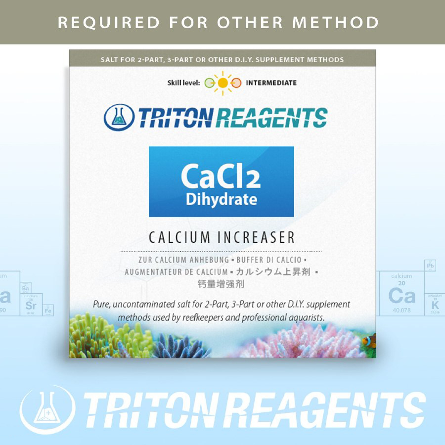 Triton Reagents CaCl2 Dihydrate Calcio in polvere per acquari di Barriera 4kg