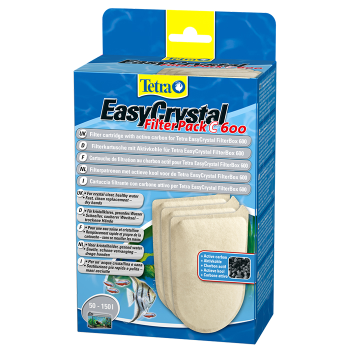 Tetra EasyCrystal FilterPack C600 con carbone 3 pezzi