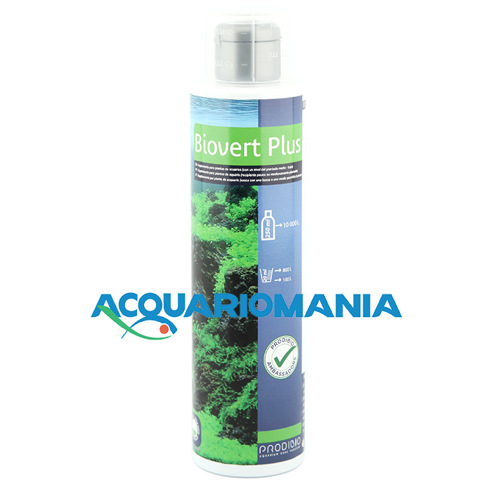 Prodibio Biovert Plus Fertilizzante liquido acquari poco e mediamente piantumati 250ml