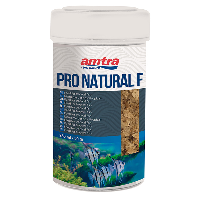 Amtra Pro Natural Flake Mangime in scaglie 250ml 50g
