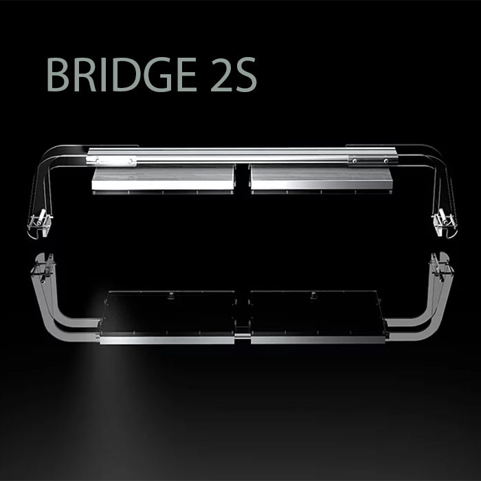 Gnc Bridge 2S Supporto per 2 Plafoniere BluRay per Vasche da 95 a 120cm