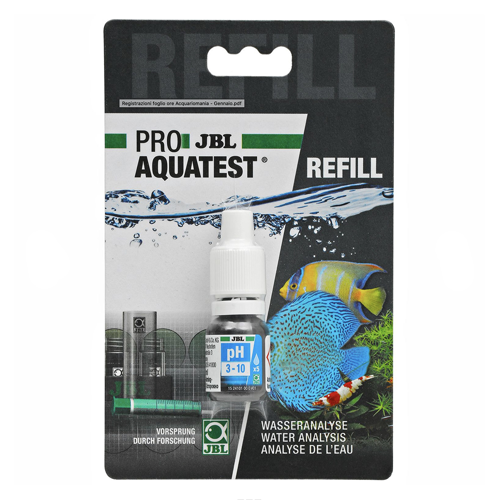 Jbl Pro Aquatest Ricarica Test PH 3-10 (Acidità) 50 misurazioni