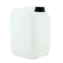 Tanica 20 litri in plastica semitrasparente