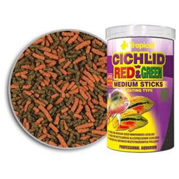 Tropical Cichlid Red &amp; Green Medium sticks 250ml 90gr